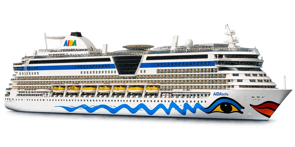 Illustrative Schiffsdarstellung der AIDAbella