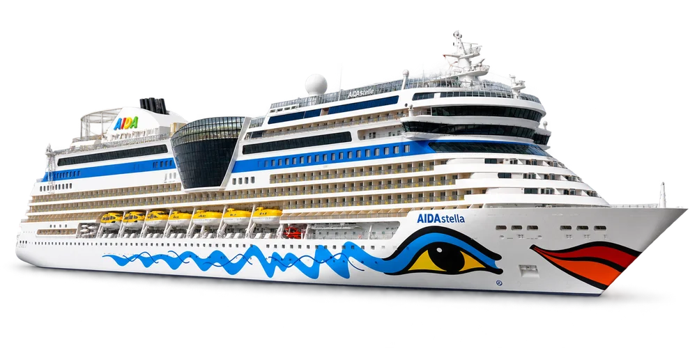 Illustrative Schiffsdarstellung der AIDAstella