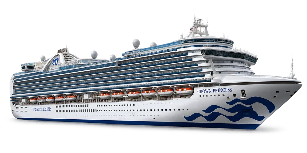 Illustrative Schiffsdarstellung der Crown Princess