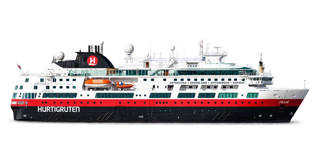 Illustrative Schiffsdarstellung der MS Fram