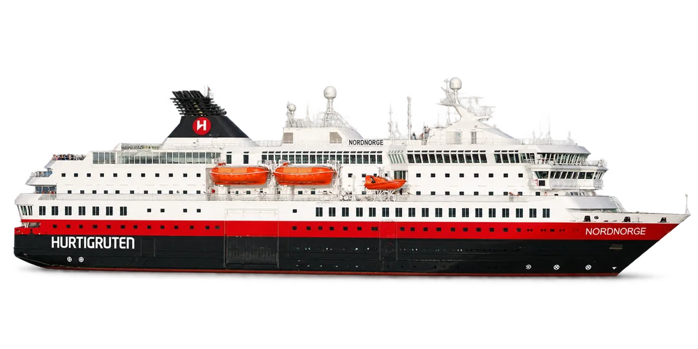 Illustrative Schiffsdarstellung der MS Nordnorge