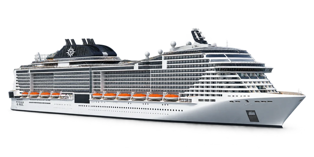 Illustrative Schiffsdarstellung der MSC Bellissima