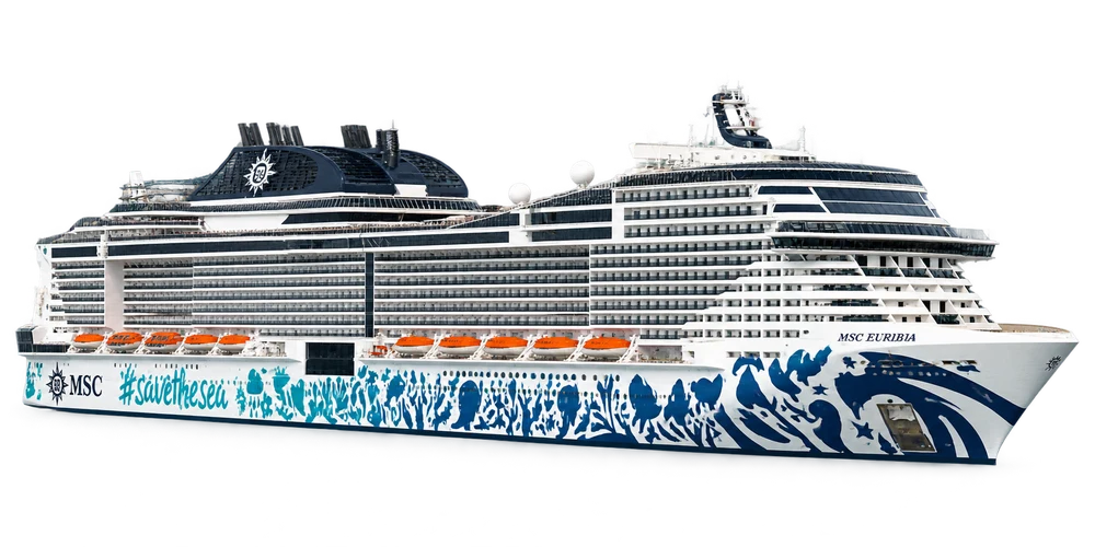 Illustrative Schiffsdarstellung der MSC Euribia