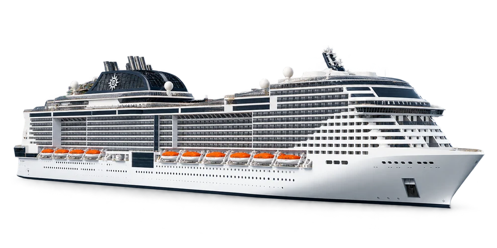 Illustrative Schiffsdarstellung der MSC Grandiosa