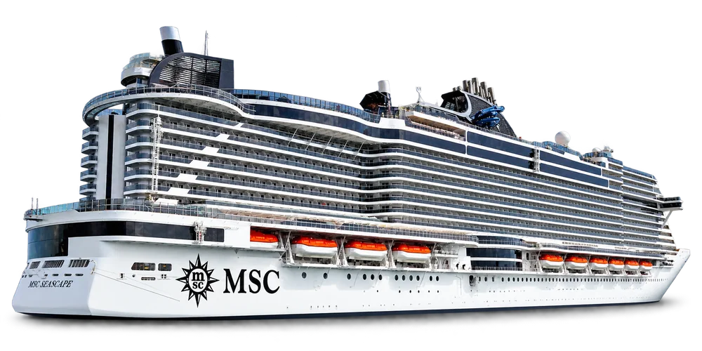Illustrative Schiffsdarstellung der MSC Seascape