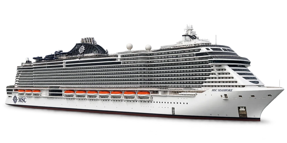 Illustrative Schiffsdarstellung der MSC Seashore