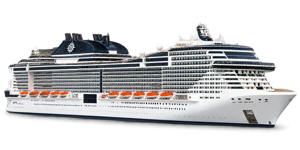 Illustrative Schiffsdarstellung der MSC Virtuosa