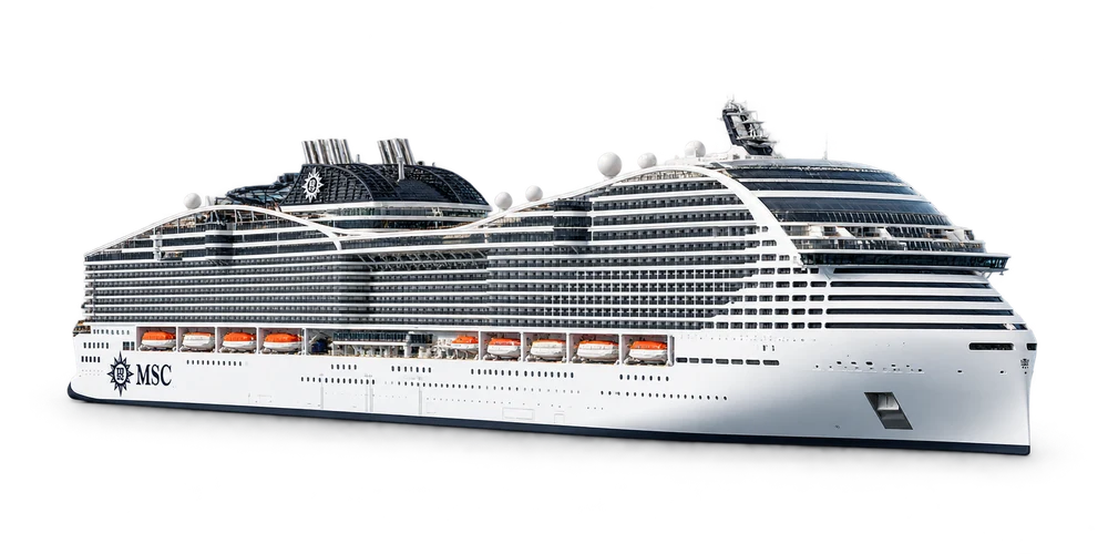 Illustrative Schiffsdarstellung der MSC World Europa