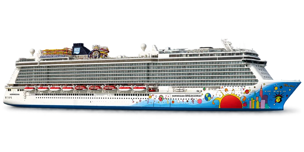 Illustrative Schiffsdarstellung der Norwegian Breakaway