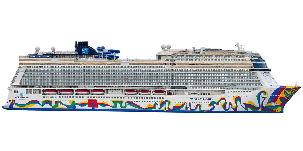 Illustrative Schiffsdarstellung der Norwegian Encore