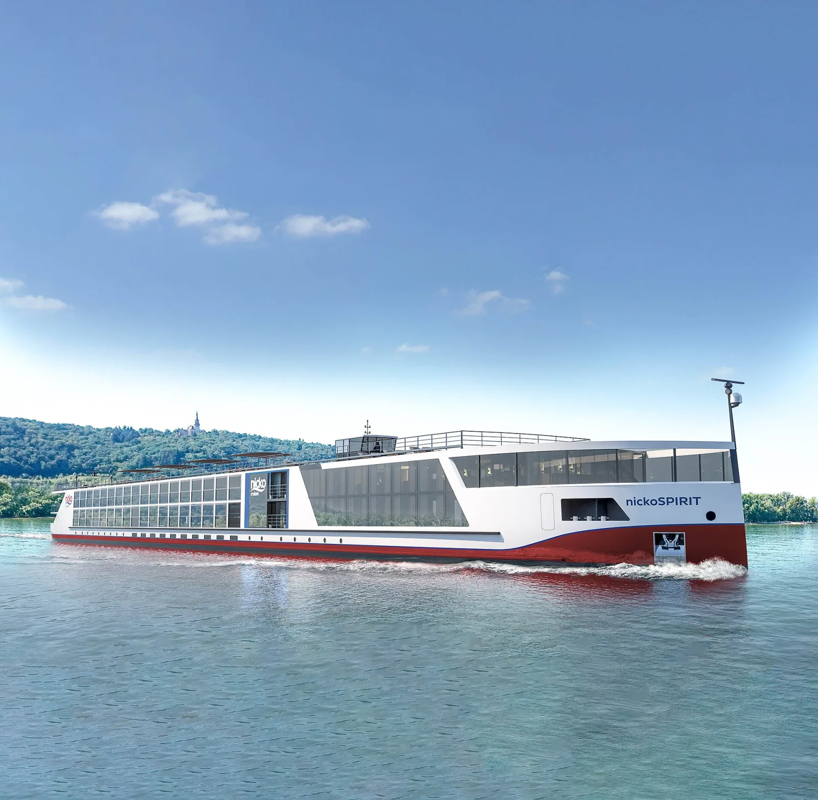 Außenansicht des Flusskreuzfahrtschiffs nickoSPIRIT.
