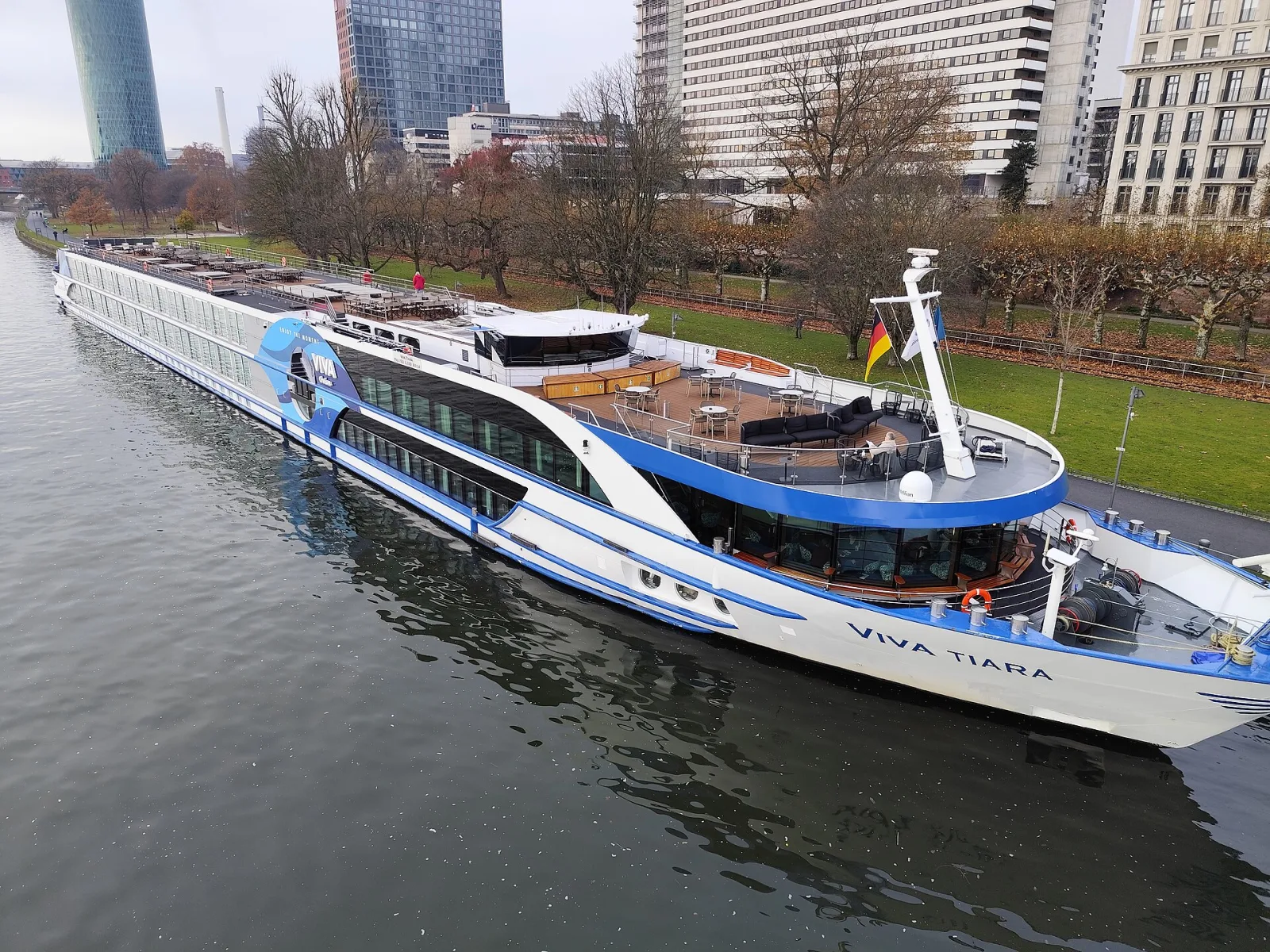 Außenansicht des Flusskreuzfahrtschiffs VIVA TIARA.